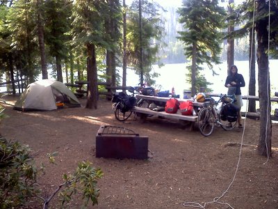 our campsite on sutter lake