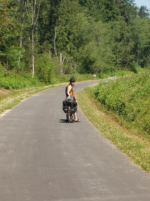 Megan on Centennial Bike Path