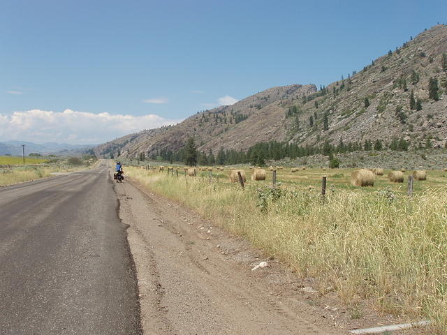 desert between passes with a perfectly tuned bike