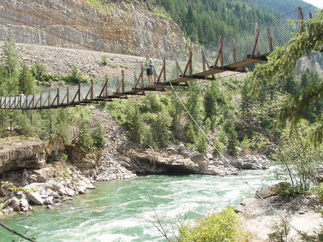 rickety foot bridge