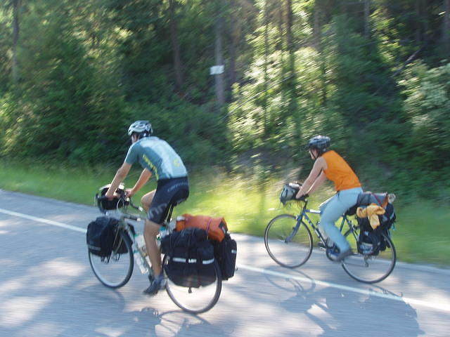 we rode for a couple of days with mike