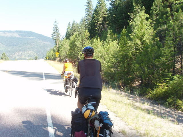 greg & megan ridin bikes